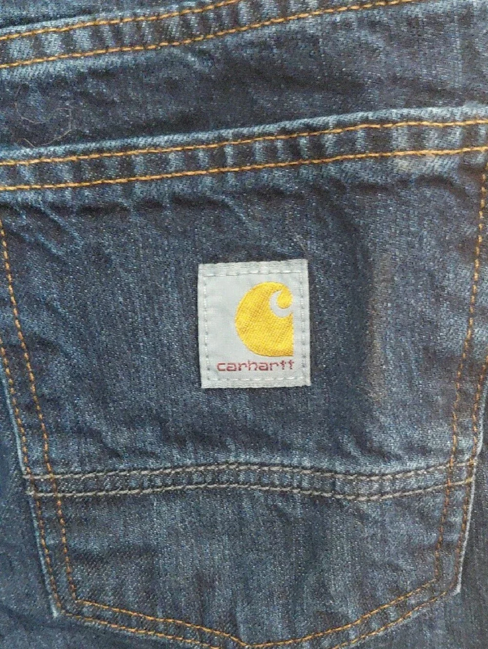 Carhartt Men's Relaxed Straight Dark Blue Jeans